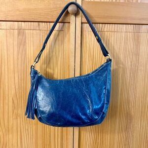 LAST CHANCE CLOSET CLOSING Hobo International Blue Asymmetrical Tassel Leather